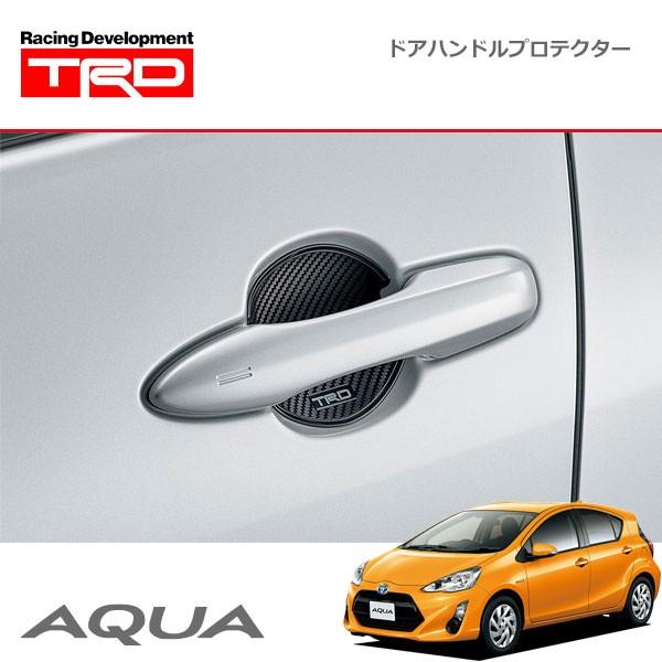 ⭐️新品未開封 TRDドアハンドルプロテクター ブラック 2セット（4枚） TRD プリウスα 4##系 トヨタ ドアハンドルプロテクター ブラック