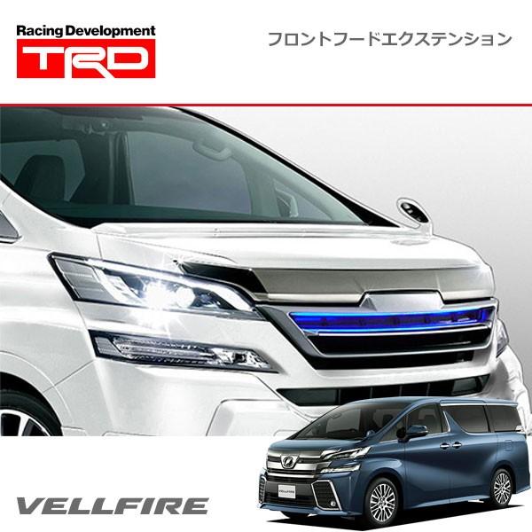 ヴェルファイア30 TRDフロントバンパー TRD ヴェルファイア Z 30系 後期 フロントスポイラー LED付 : デュアル