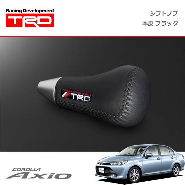 TRD シフトノブ(左右非対称) 本革 ブラック カローラアクシオ NZE161