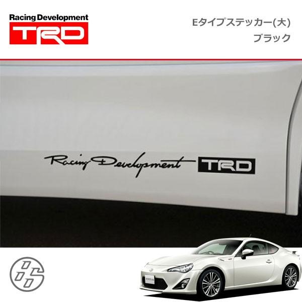 TRD TRD Eタイプ ステッカー(小) ブラック ハチロク ZN6 12/04〜16/06