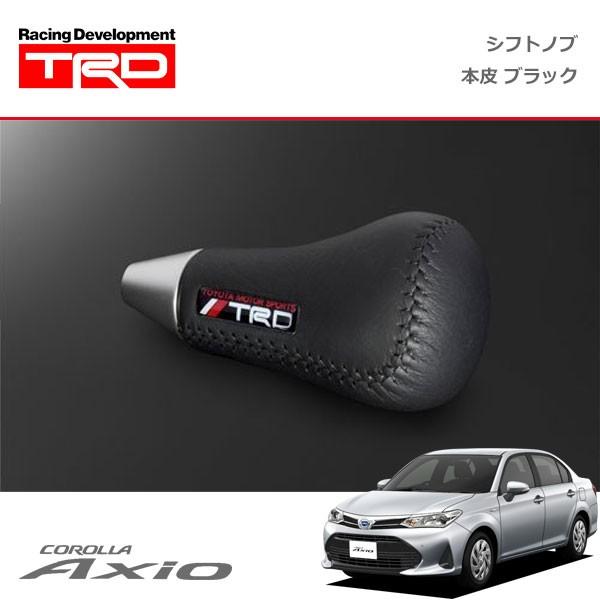 TRD シフトノブ(左右非対称) 本革 ブラック カローラアクシオ NKE165