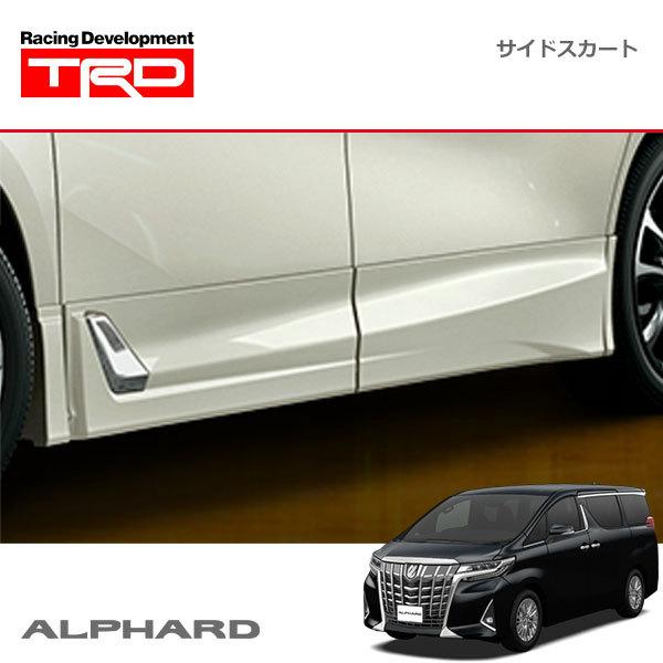 アルファード 30 TRD サイド ホワイトパールクリスタルシャイン 左右