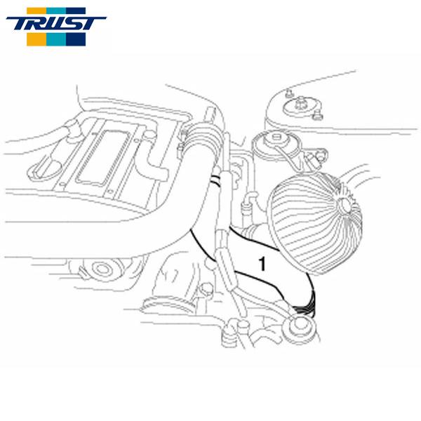 TRUST トラスト GReddy アルミインテークパイプセット スカイライン HCR32 1989年05月〜1993年08月 RB20DET