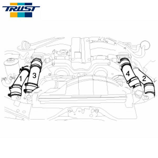 TRUST トラスト GReddy アルミインテークパイプセット フェアレディZ GCZ32 1989年07月〜2000年07月 VG30DETT