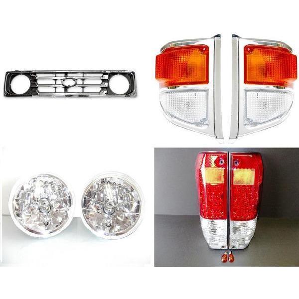 送込 トヨタ ランクル 70 系 77 フロントグリル ヘッドライト LED