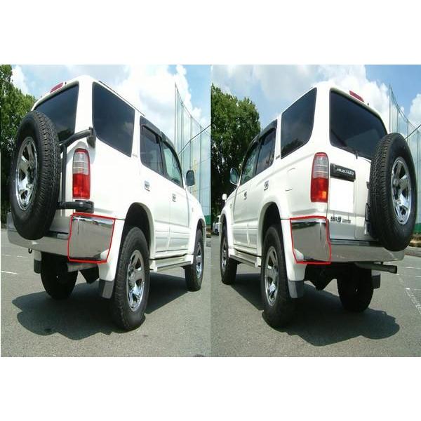 ハイラックス サーフ VZN185W リヤ メッキバンパー 左右 : オート  