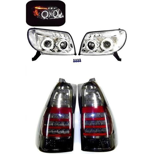 サーフ TRN210 TRN215W LEDスモークテール&ヘッドライト SET セット