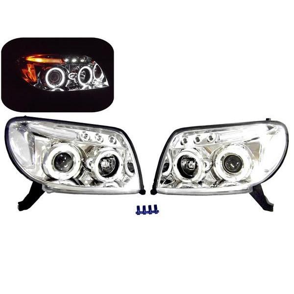 サーフ VZN215W LED6連クリアイカリング ヘッドライト 送料無料