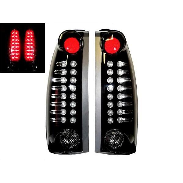 シボレー タホ サバーバン 88y- ブラック LED テールランプ 送料無料