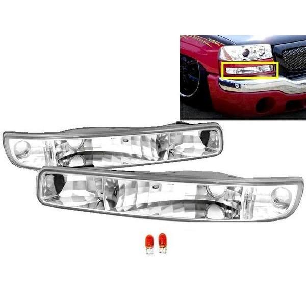 シエラ ユーコン 社外 パークシグナル ウインカー 即納 在庫品00-06y 送料無料 GMC ユーコン SLT SLE 2001y-2006y フロントクリスタル