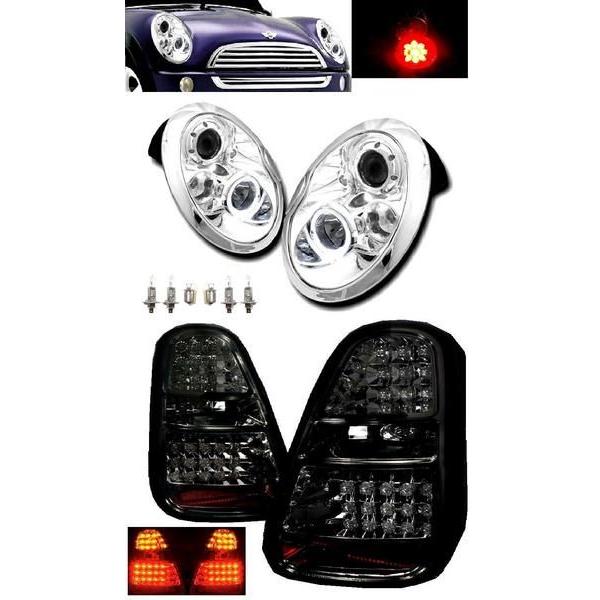 送料込 BMW ミニ MINI R50 R52 R53 LED プロジェクター イカリング