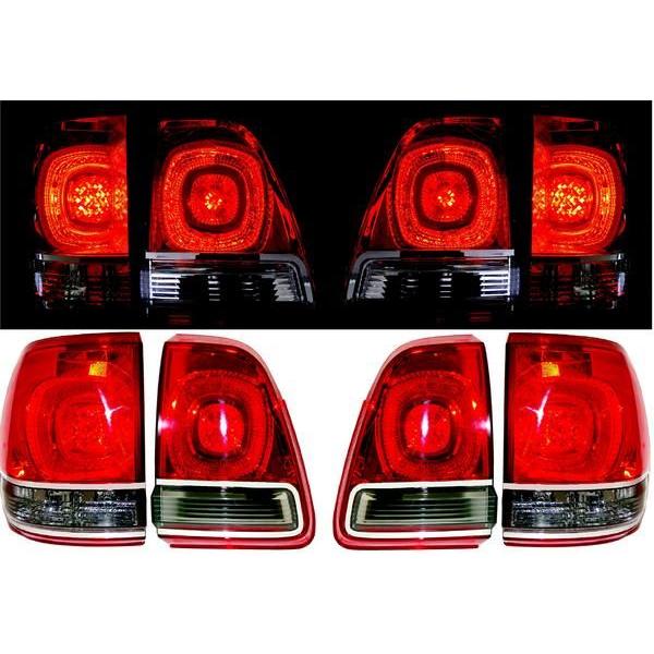 トヨタ ランクル 100 101系 200 系LOOK リア LED スモークコンビ 