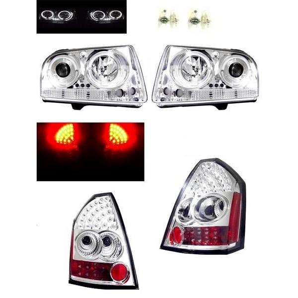 クライスラー 300 イカリング ヘッドライト LED テールランプ SET 