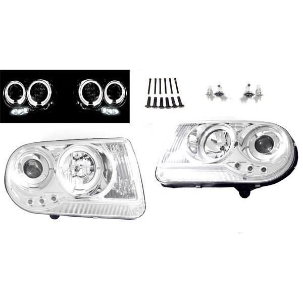クライスラー300c イカリングヘッドライト クライスラー 300C インナークロームメッキ 6連 LED