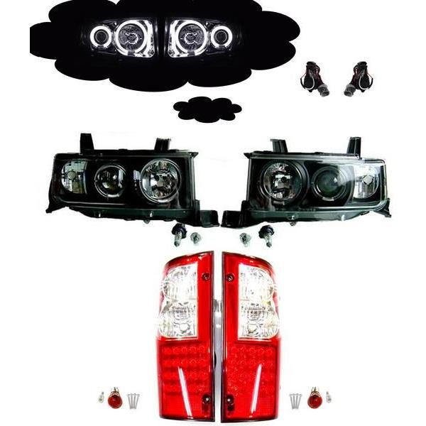 bB オープンデッキ NCP34 CCFLヘッドライト黒&LEDテールSET セット