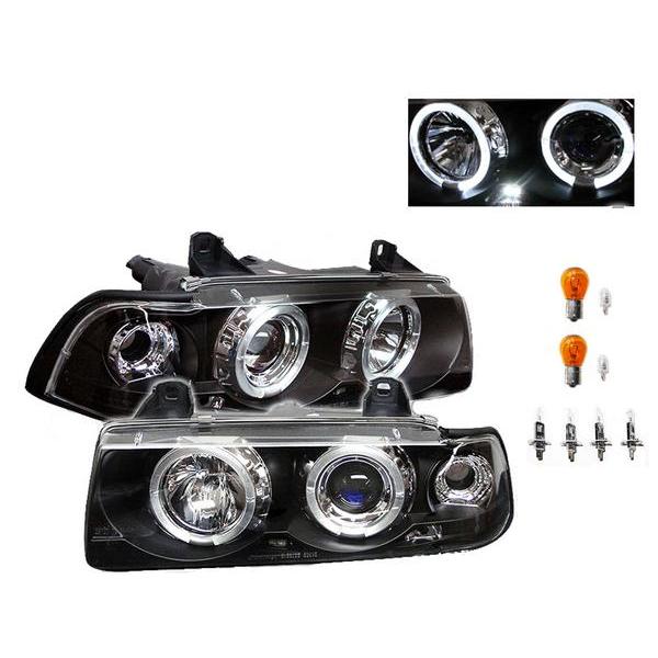 BMW ビーエムダブリュー E46セダン前期用 ブラック LEDイカリング