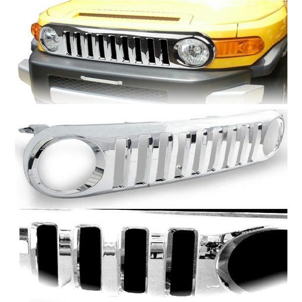 トヨタ FJクルーザーフロントクロームメッキグリル ハマータイプ