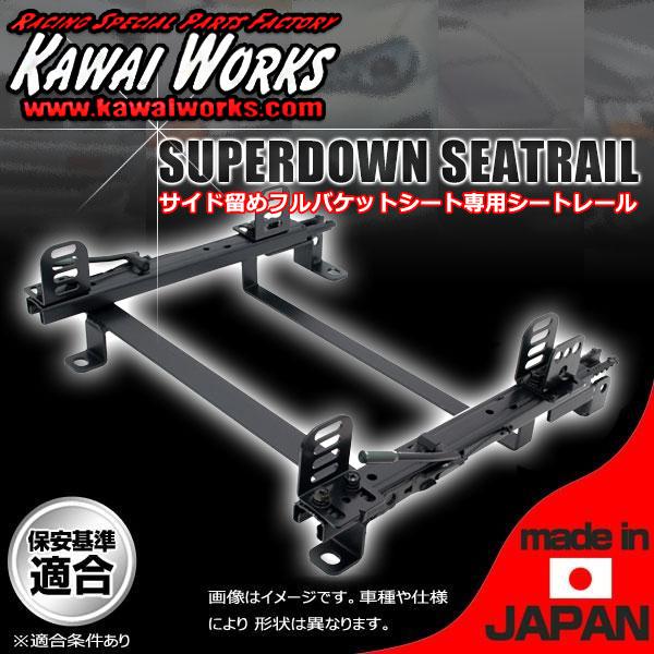 カワイ製作所 フルバケ用シートレール ロータスエリーゼ 111 (左ハンドル車) 右（助手席） 固定 IM074RD 日本製 レカロ用