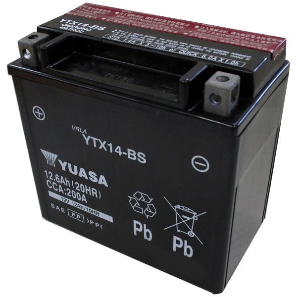 TAIWAN YUASA YTX14-BS バッテリー : オートバックスYahoo