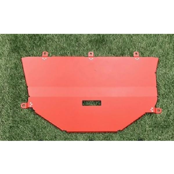 オートフラッグス エンジンアンダーガード レッド （ステーKIT付