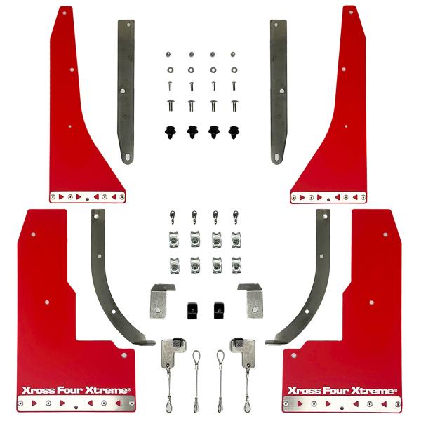 autoflags オートフラッグス Xross Four Xtreme マッドフラップ レッド