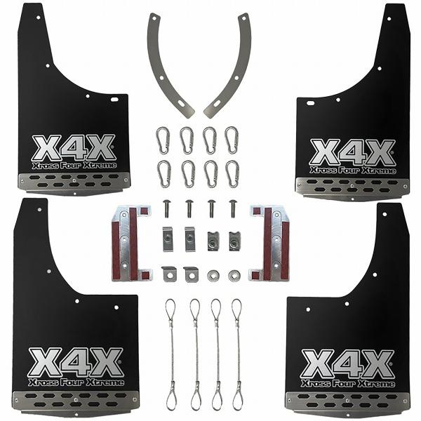 トライトン　マッドフラップ　オートフラッグス オートフラッグス XrossFourXtremeマッドフラップ ブラック トライトン