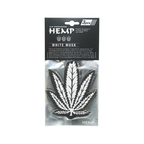 他サイト： ノルコーポレーション HEMP エアフレッシュナー ホワイトムスク 3個入り NAX-052-001の商品画像