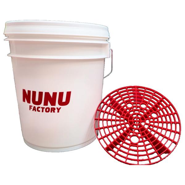 NUNUファクトリー POML 18Lバケツ(フタ・グリッドガード付き) PM15