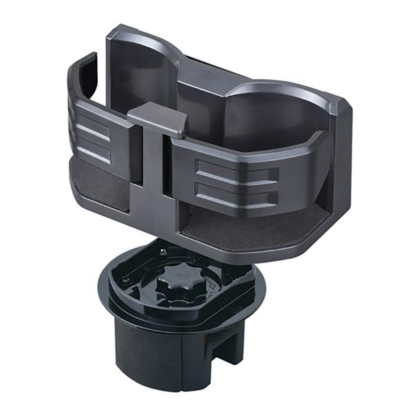 カッピィー SEIWA（セイワ） コンパクトツインカップホルダー WA65 ダークグレー