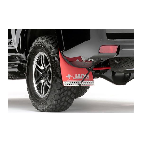 JAOS ジャオス 150プラド 専用 マッドガード レッド 前後セット 美品 JAOS（ジャオス） マッドガードIII リヤセット レッド プラド 150系 2