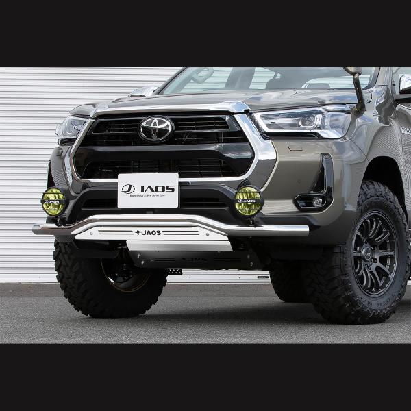 JAOS フロントスキッドバー ポリッシュ ハイラックス gun125 autobacs_4948350304279