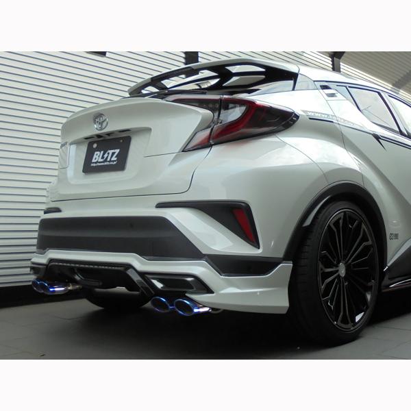 はんぺん　C-HRハイブリッド モデリスタマフラー GANADOR CHR 前期 NGX50 Vertex P.B.S搭載 左右ダブル出し
