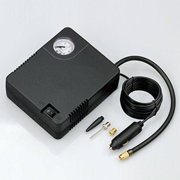 ■入力電圧:DC12V■最大気圧:450kPa■ サイズ:128(W)×154(D)×55(H)mm■質量:530g■電源コード長さ:3m(有効長)■エアホース長さ:600mm(有効長)■付属品:アダプター3種