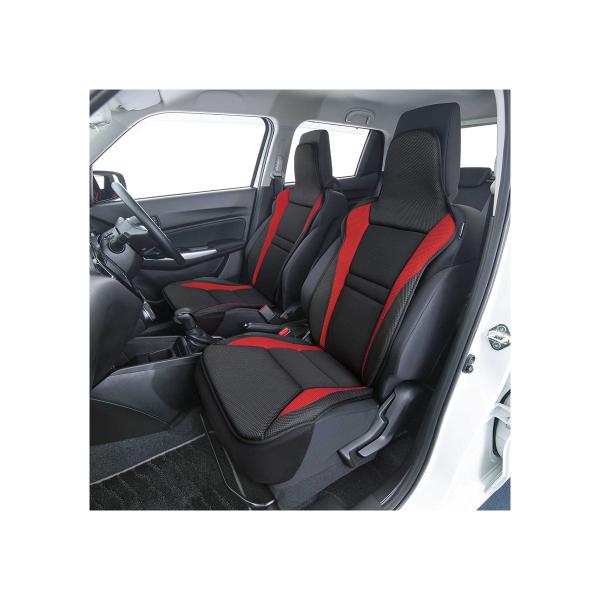 他サイト： BONFORM レーシングメッシュ 前席用 4077-91 レッドの商品画像