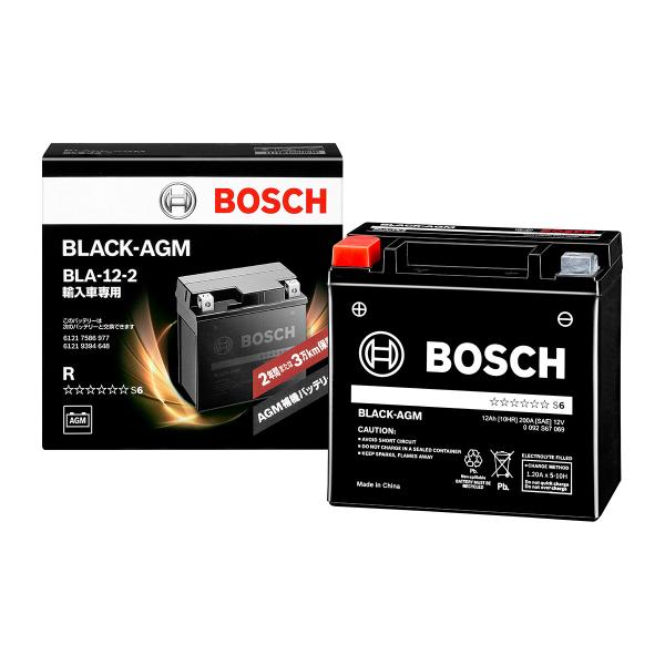BOSCH（ボッシュ） BLACK AGM BLA-12-2 輸入車用 : オートバックス