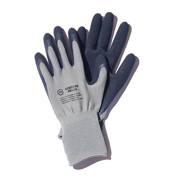 ■用途：アウトドア、ガーデニング、運搬、DIY作業、各種メンテナンスなど■素材：手袋本体：ポリエステル／コーティング部分：天然ゴム■カラー：グレー■サイズ：L（全長：約250mm 中指長さ：約80mm 掌周り：約195mm）■原産国：中国
