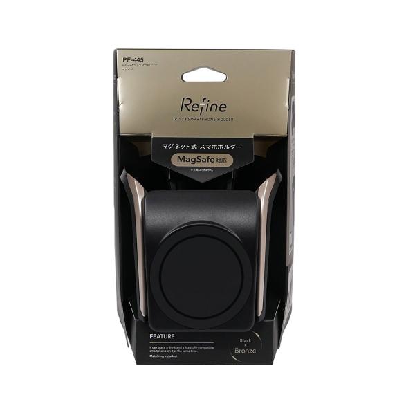 槌屋ヤック YAC RefineMagスマホドリンク PF445 ブロンズ