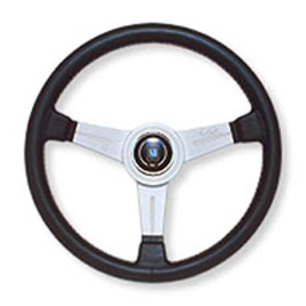 メーカー納期未定】NARDI CLASSIC ブラックレザー&シルバースポーク