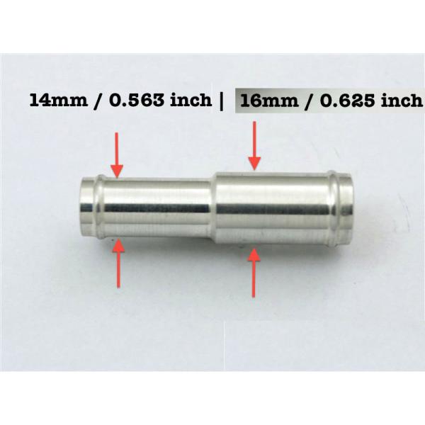 アルミホース変換ストレートジョイントパイプ異径14ｍｍ＞16ｍｍ  2個入れ
