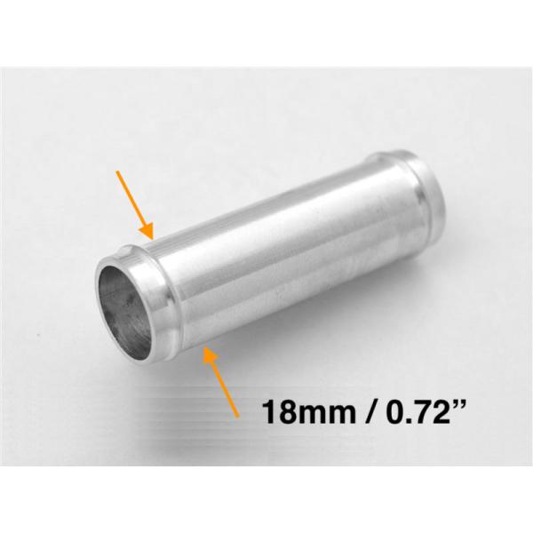 アルミ　ホースジョイントパイプ　ストレート　外径18ｍｍ  2個入れ