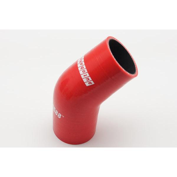シリコンホース エルボ 45度 内径38mm 赤 : AUTOBAHN88ヤフー