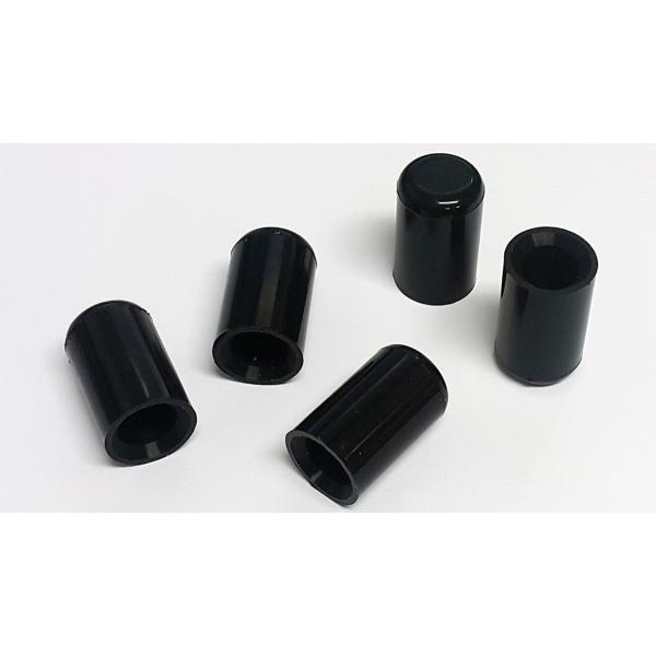 シリコンホース バキュームラインキャップ内径6ｍｍ　5個　黒