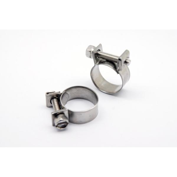 ステンレス　ミニ　強力ホースバンド　ボルト　クランプ　14 - 16ｍｍ　 4個入れ