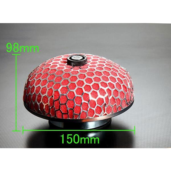汎用 キノコ エアクリーナー スポンジ フィルター 76mm 赤 汎用 キノコ エアクリーナー スポンジ フィルター 76mm 赤
