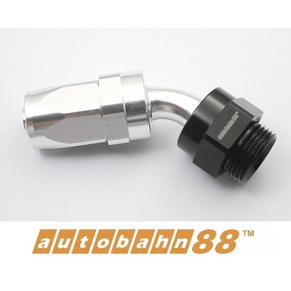 オイルタンク 取り出し 45度ホースエンド AN10 M22/P1.5 : AUTOBAHN88