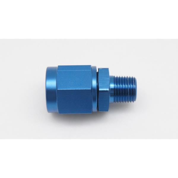 燃料ライン用　AN6メス-NPT1/8オス　スイベル　フューエル　変換アダプター