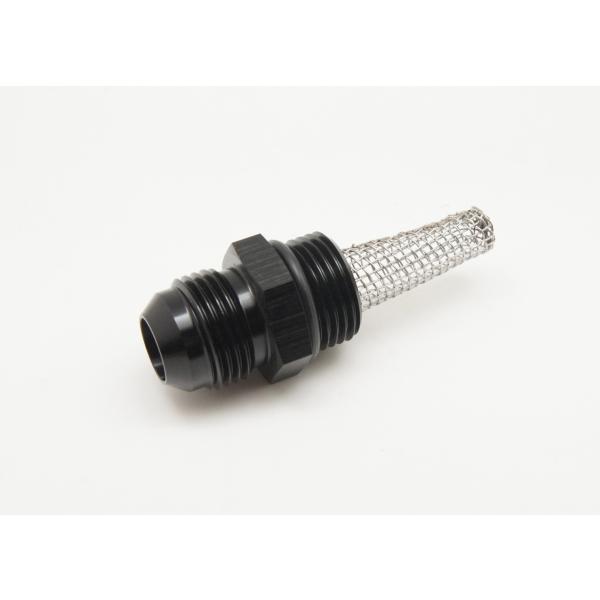 AN12−1-1/16″-12UNF（AN12）オイルクーラー用　フィルタ付き　変換アダプター　黒