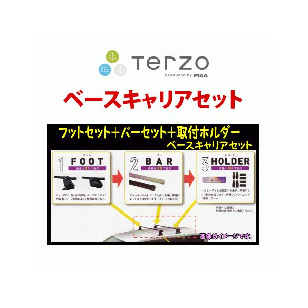 TERZO TERZO ホンダ N-WGN （JH3,4） ベースキャリアセット(EF14BL+EB2