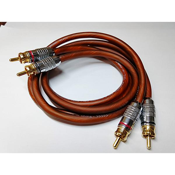 高音質RCAケーブル 約1.2m 超高音質 オーディオケーブル スタジオ仕様 高級RCAケーブル OFC