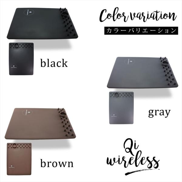 Qi ワイヤレス充電器付き マウスパッド ワイヤレス充電器 iphonex
